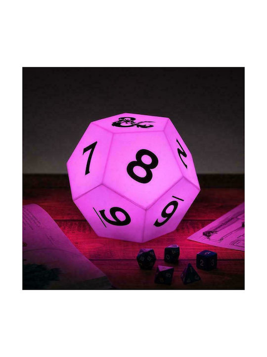Paladone Παιδικό Διακοσμητικό Φωτιστικό Dungeons & Dragons με Εναλλαγές Χρωματισμών Λευκό 12x12cm