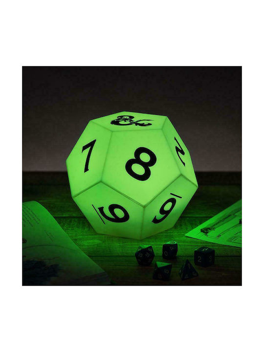 Paladone Παιδικό Διακοσμητικό Φωτιστικό Dungeons & Dragons με Εναλλαγές Χρωματισμών Λευκό 12x12cm