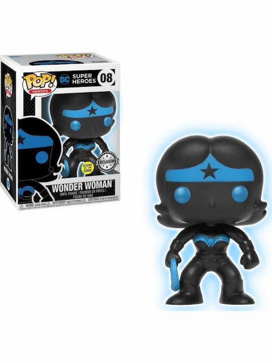 Funko Поп! Герои: Жената чудо - Wonder Woman 08 Свети в тъмното Ексклузивен