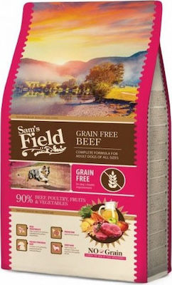 Sam's Field Grain Free Adult 2.5kg Ξηρά Τροφή χωρίς Σιτηρά για Ενήλικους Σκύλους με Μοσχάρι