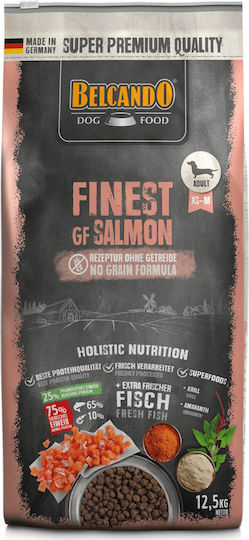 Belcando Finest GF Salmon 1kg Ξηρά Τροφή χωρίς Σιτηρά για Ενήλικους Σκύλους Μικρόσωμων & Μεσαίων Φυλών με Σολομό