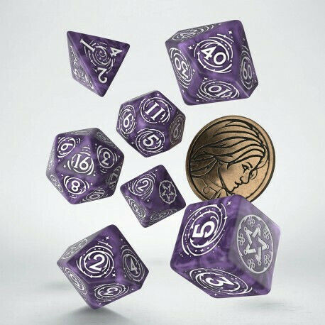 Q Workshop The Witcher The Witcher Dice Set Dice Yennefer - Lilac and Gooseberries 8τμχ