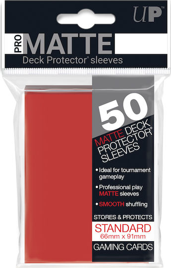 Ultra Pro Game Accessory Pro-Matte Card Sleeves Red 66x91mm (Standard) 50τμχ 82650