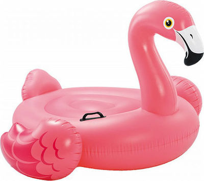 Intex Mega Island Saltea umflabilă Ride On pentru piscină Flamingo cu mânere Roz 218cm