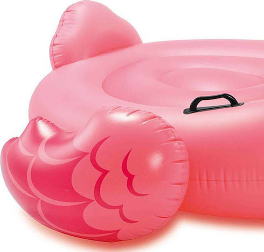 Intex Kid's Inflatable Ride On Flamingo with Handles Pink 142x137cm