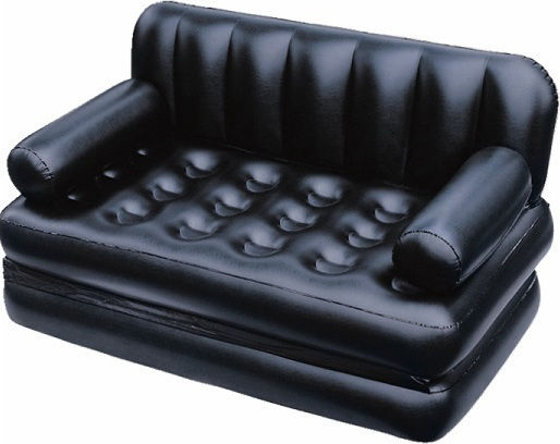 Bestway Φουσκωτός Καναπές 2 Ατόμων Μαύρος 188x152cm