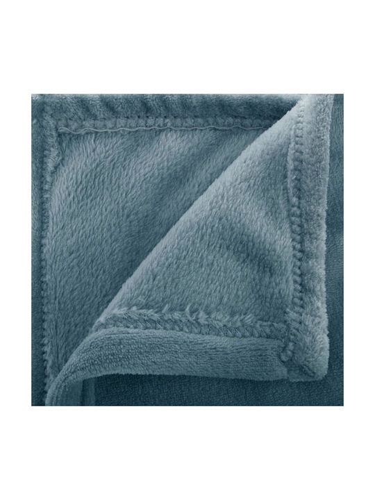 Atmosphera Κουβέρτα Fleece Μπλε 180x230εκ.