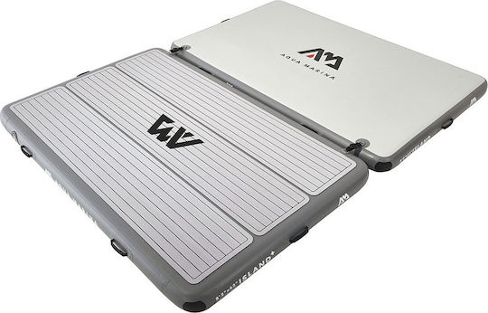 Aqua Marina Island Надуваема Плаваща Платформа с Дръжки Сива 250x160см