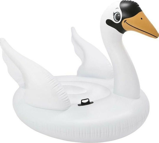 Intex Swan Ride On Kid's Inflatable Pool Ride On Swan with Handles White 130x102cm