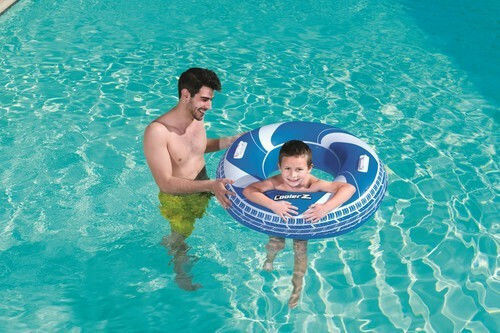 Bestway Colac Gonflabil Pentru Plajă Cu Mânere Albastru 102cm