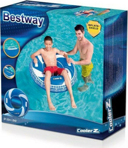 Bestway Colac Gonflabil Pentru Plajă Cu Mânere Albastru 102cm