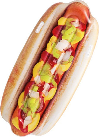 Intex Hotdog Mat Φουσκωτό Στρώμα Θαλάσσης με Χειρολαβές 180cm