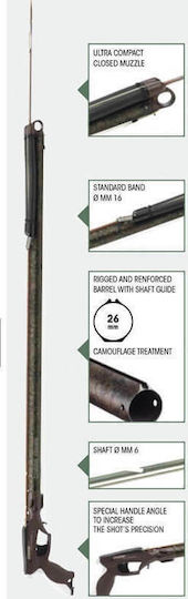 CressiSub Arbalete Cu Harpon Cauciuc Moicano 85cm