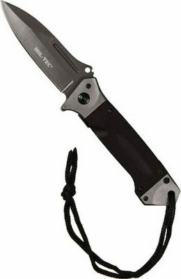 Mil-Tec DA35 Pocket Knife Black with Blade made of Steel
