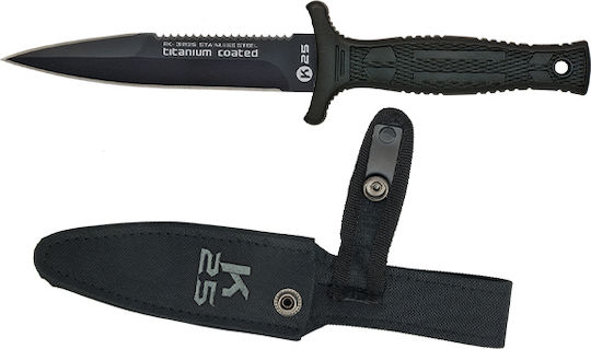 K25 Titanium Coated Messer Schwarz in Hülle
