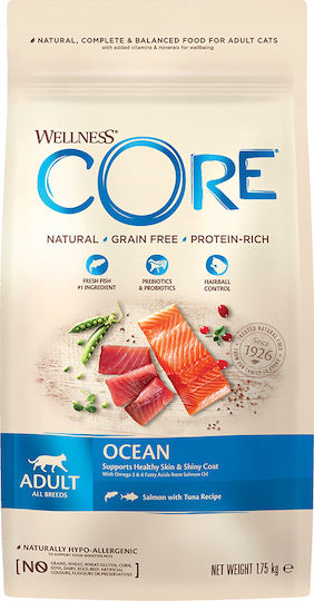 Wellness Core Ocean Dry Food Grain-Free for Adult Cats with Salmon / Ton 1.75kg
