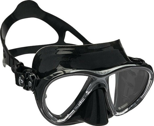 CressiSub Tauchmaske Silikon Big Eyes Evolution Schwarze