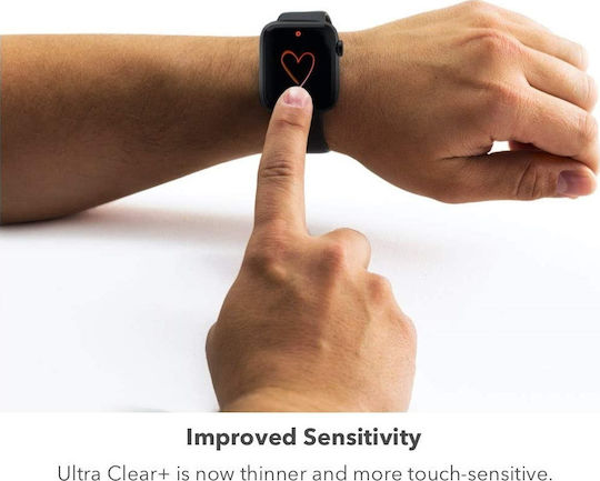 Zagg InvisibleShield Ultra Clear+ Displayschutzfolie für das Apple Watch 44mm 1Stück 200206883