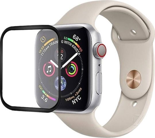 3D Fullcover 0.3mm Full Glue Full Face Tempered Glass for the Apple Watch 44mm 1pcs HSG195BLK