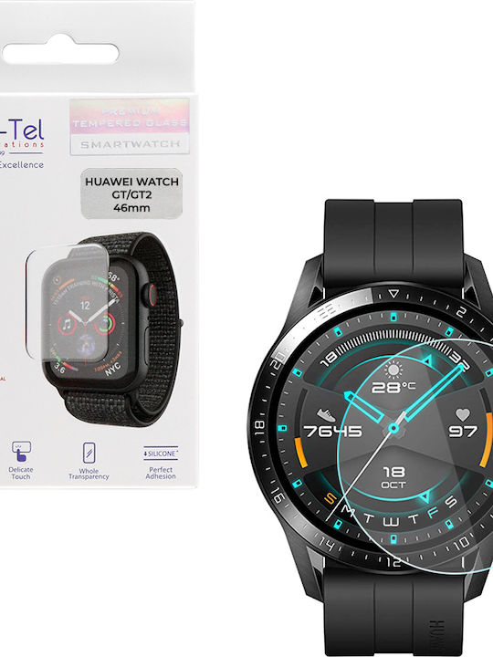 Volte-Tel 0.26mm 2.5D Tempered Glass για το Huawei Watch GT2 46mm 2τμχ 8280993