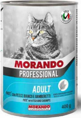 Morando Miglior Gatto Professional Wet Food for Adult Cats In Can with Shrimps / Fish Κονσέρβα 1pc 405gr