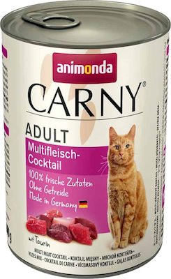 Animonda Carny Adult Nasses Katzenfutter für Katze in Dose mit Kalb 400gr 83718/83503