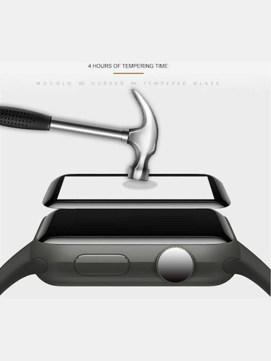 Mocolo 3D Curved Full Face Tempered Glass για το Apple Watch 42mm 1τμχ