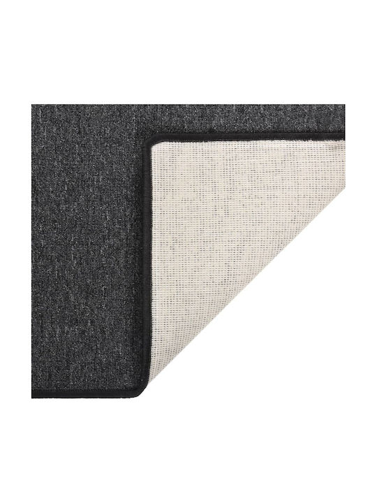 vidaXL Anti-slip Rug Rectangular Charcoal