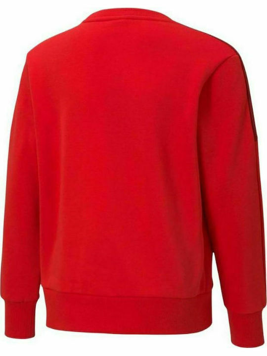 Puma Kids Sweatshirt Red Alpha Crew Fl