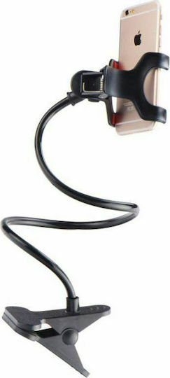 Thumbs Up Clip Holder Flexible Βάση Κινητού με Βραχίονα σε Μαύρο χρώμα