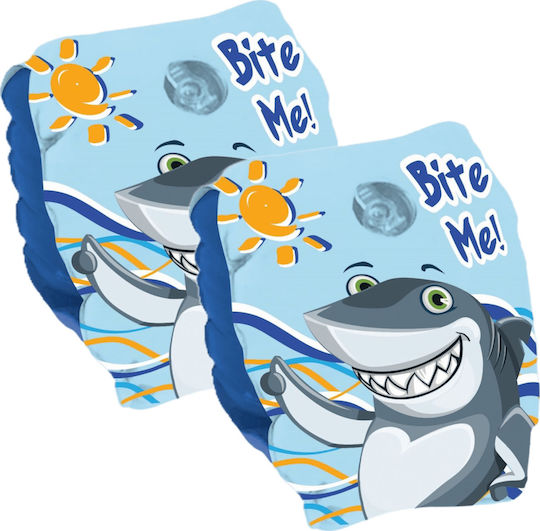 Gim Shark Μπρατσάκια Κολύμβησης 3-6 ετών 25x15εκ. Μπλε