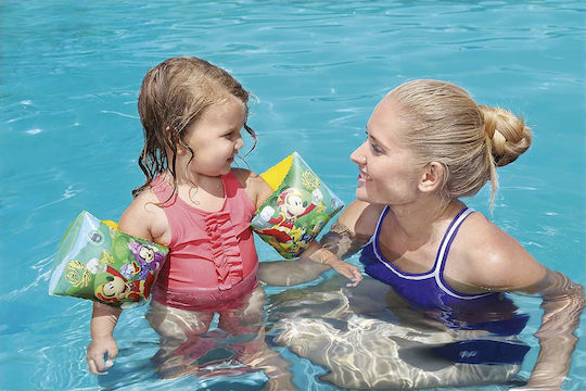 Bestway Swimming Armbands from Vinyl Mickey Mouse 23x15cm. Yellow Mickey and the Roadster Races