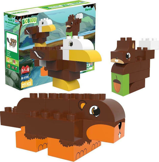 Biobuddi Blocks Eco Build the Animals of the Forest for 1.5-6 years Years 27pcs