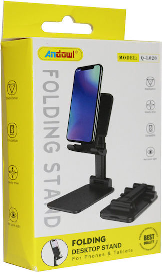 Andowl Q-L020 Desk Stand for Mobile Phone in Black Colour