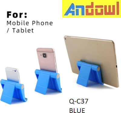 Andowl Q-C37 Desk Stand for Mobile Phone in Blue Colour