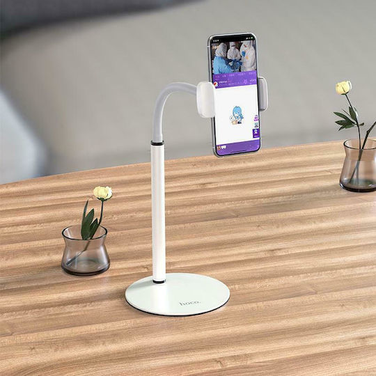 Hoco PH28 Mobile Phone Stand with Extension Arm in White Colour