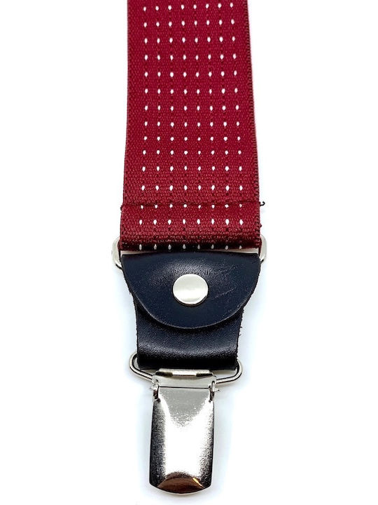 Legend Accessories Polka Dots Тиранти Отпечатани Червени