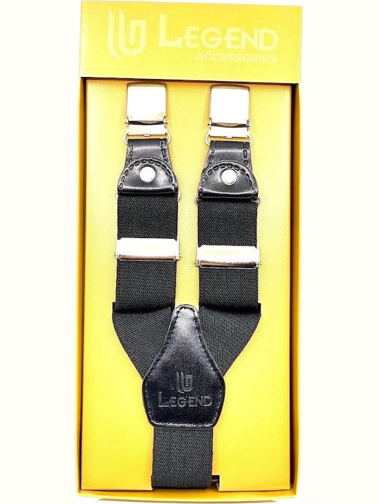 Legend Accessories Suspenders Monochrome Black