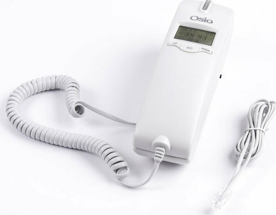Osio Display OSW-4650 Telefon Cu Fir Montabil Pe Perete Alb OSW-4650W