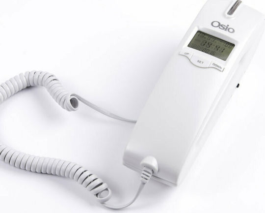 Osio Display OSW-4650 Telefon Cu Fir Montabil Pe Perete Alb OSW-4650W