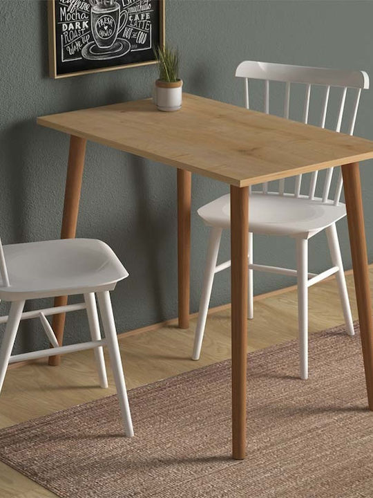 Fiona Table Kitchen Wooden Oak 90x55x75cm