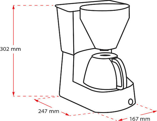 Melitta Easy Timer 1010-14 Programmierbar Filterkaffeemaschine 1050W Black