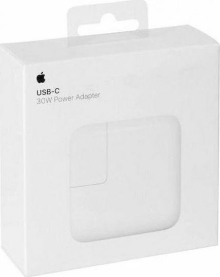 Apple USB-C Φορτιστής Laptop 30W για Apple χωρίς Καλώδιο Τροφοδοσίας