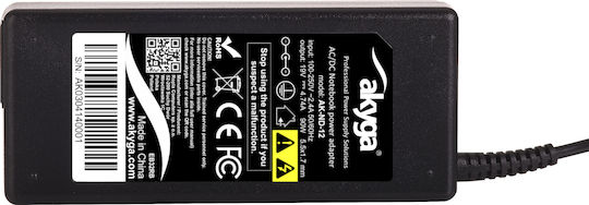 Akyga Φορτιστής Laptop 90W 19V 4.74A για Acer χωρίς Καλώδιο Τροφοδοσίας