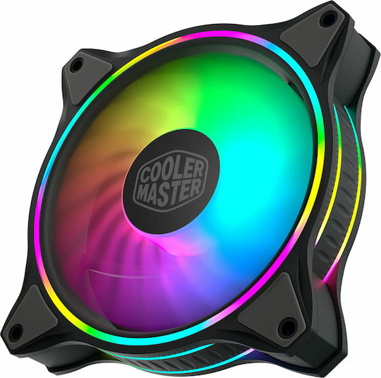 CoolerMaster Masterfan MF120 Halo Case Fan 1800rpm 47.2cfm with ARGB Lighting and 4-Pin PWM Connection