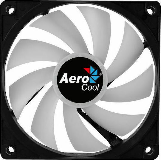 Aerocool Frost 12 FRGB Корпусен вентилатор 120мм с връзка 3-Pin / 4-пинов молекс 1бр Черен