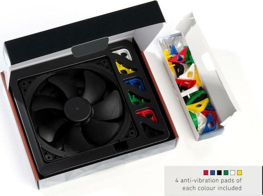Noctua NF-A14 chromax.black.swap Case Fan 140mm (1500rpm / 82.5cfm) Χωρίς Led Φωτισμό και Σύνδεση 4-Pin PWM