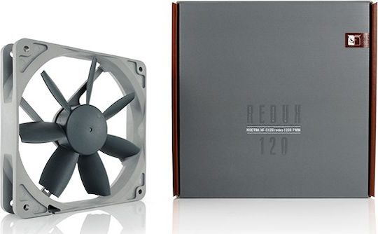 Noctua NF-S12B redux-1200 Gehäuselüfter (1200rpm / 59,21cfm) Ohne LEDs Verbindung 4-Pin PWM Graue