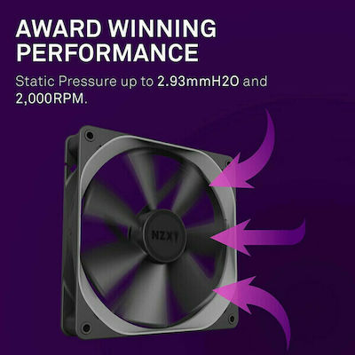 NZXT Aer P140 Case Fan (1800rpm / 98.17cfm) Χωρίς Led Φωτισμό και Σύνδεση 4-Pin PWM