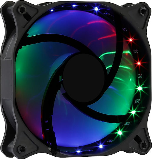Aerocool Cosmo 12 FRGB Вентилатор за Кутия 120мм (1000rpm / 26.2cfm) с 4-пинов Молекс Свързване